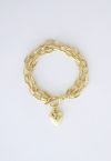 Love Gold Chain Bracelet