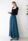 Timeless Favorite Chiffon Maxi Skirt in Dark Green