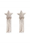 Diamond Meteor Tassel Drop Earrings
