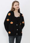 Pumpkin Patch Button Front Knit Cardigan