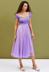 My Secret Garden Tulle Maxi Skirt in Lilac