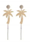 Coconut Palm Tree Tassel Earrings