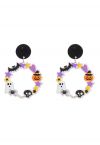 Halloween Night Wreath Earrings