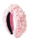 Pink Petal Knotted Fuzzy Headband