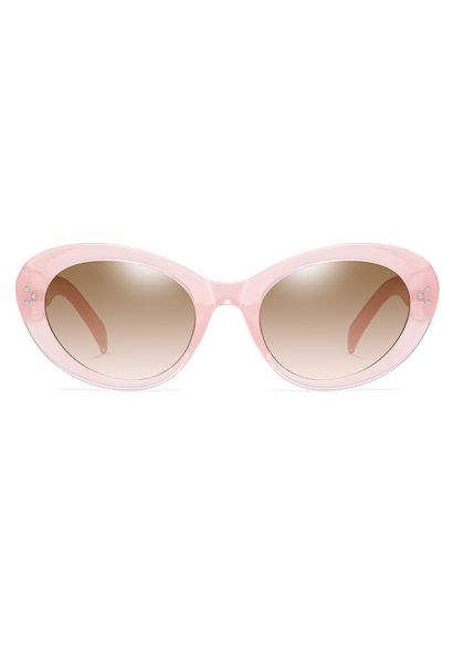 Retro Full Rim Cat-Eye Sunglasses in Pink