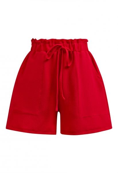 Paperbag Waist Tie-String Shorts