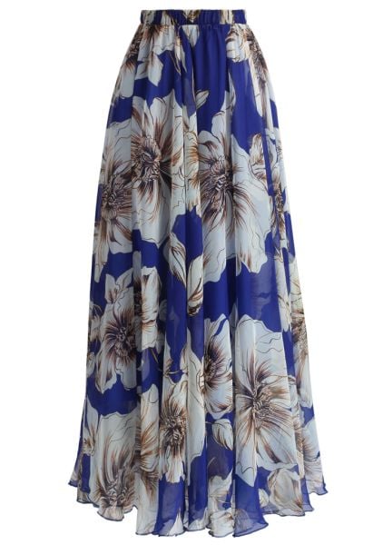 Chicwish marvelous-floral-maxi-skirt-in-green 2025