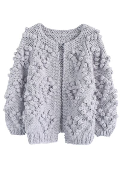 Knit Your Love Cardigan in Lavender