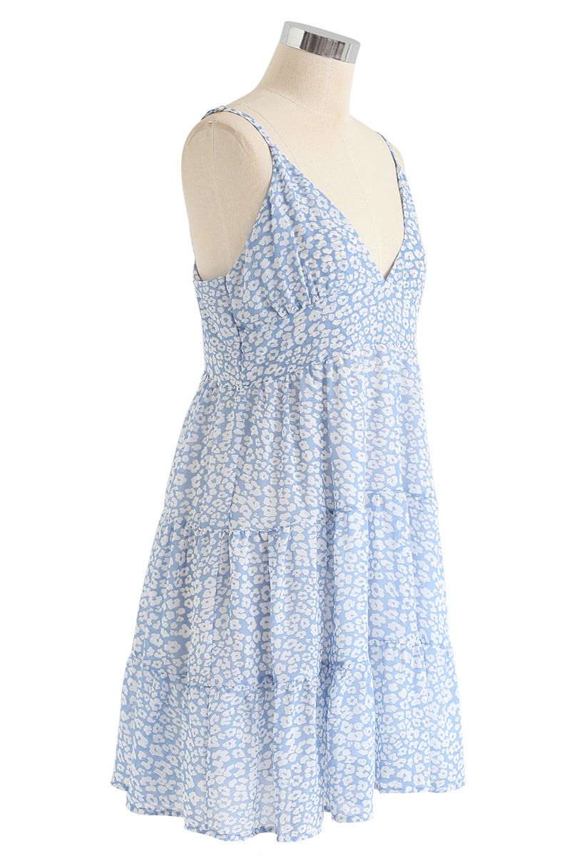 Enchanted Floret Chiffon Mini Cami Dress