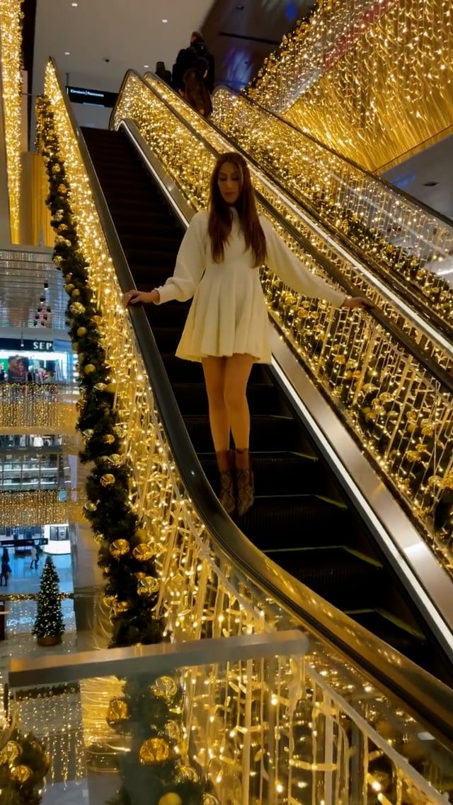 Extra Soft Fuzzy Knit Pleated Dress in Cream