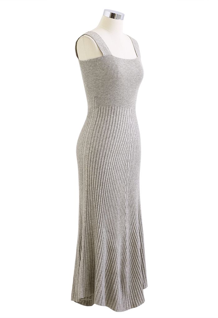 Slender Soft Knit Cami Dress in Linen