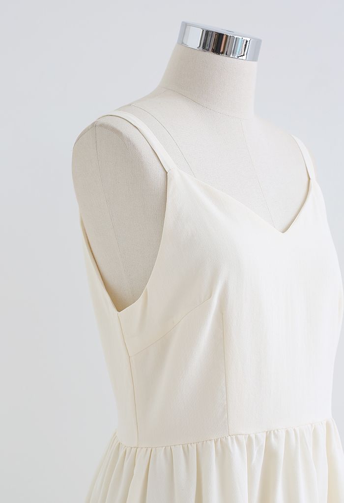 Just That Simple Cotton Cami Dress in Cream