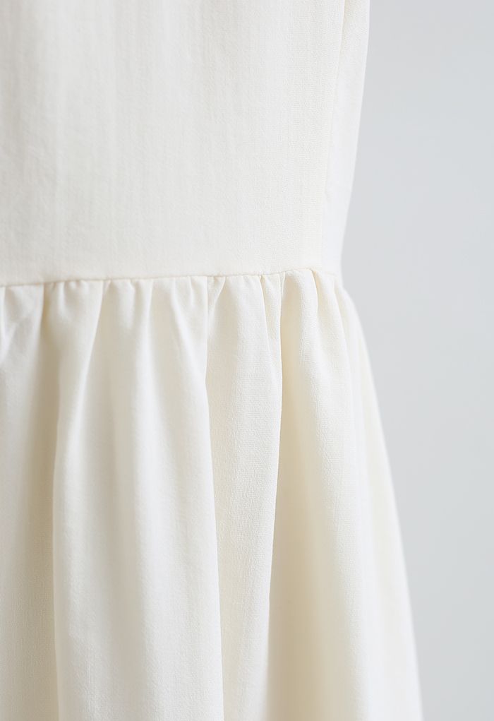 Just That Simple Cotton Cami Dress in Cream