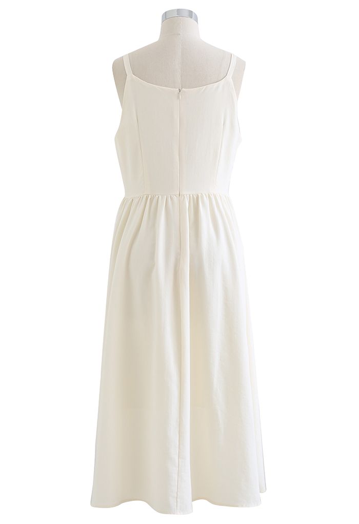 Just That Simple Cotton Cami Dress in Cream - Retro, Indie and Unique ...