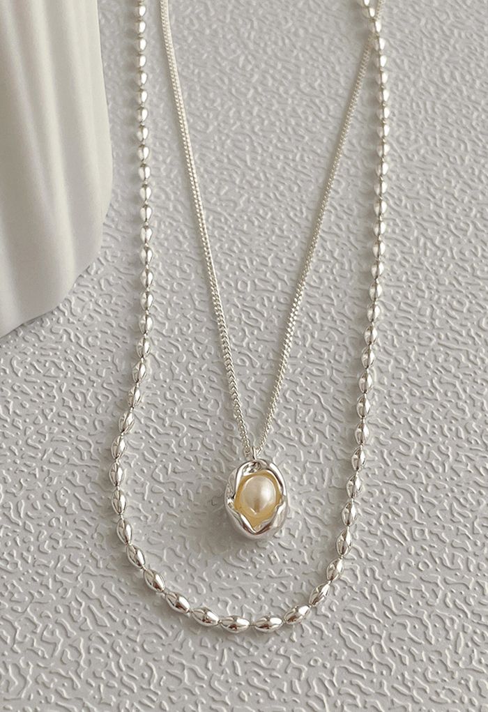 Double Chain Freshwater Pearl Necklace