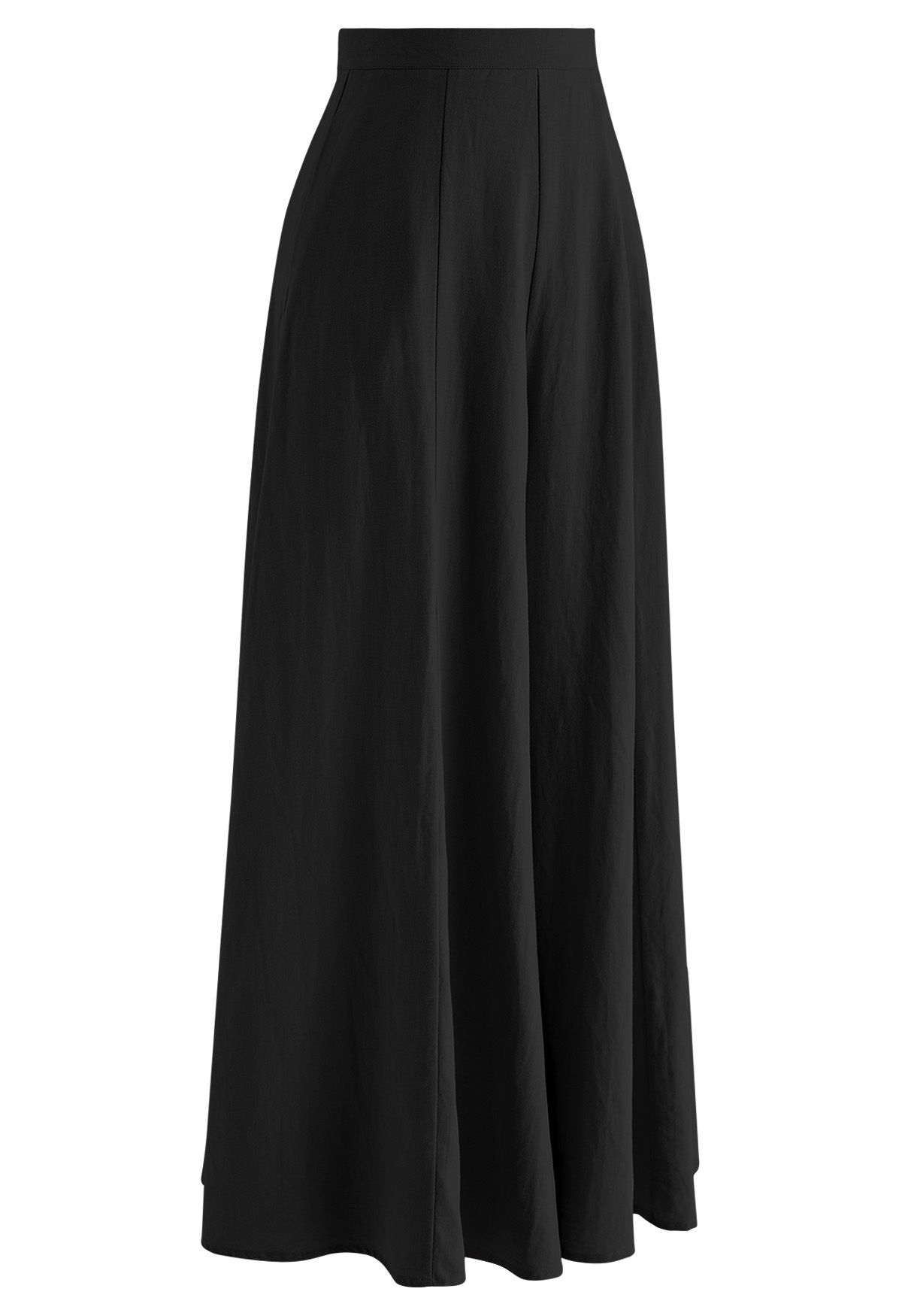 Soft Cotton Wide Leg Crop Pants in Black