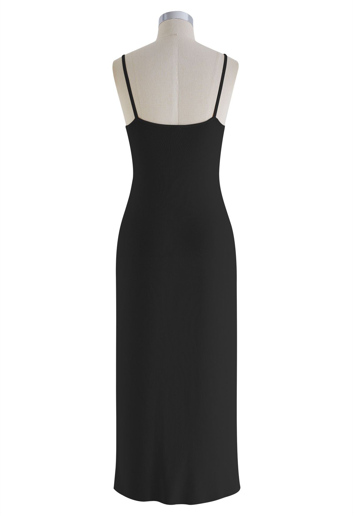 Ode to Simplicity Knit Cami Dress in Black