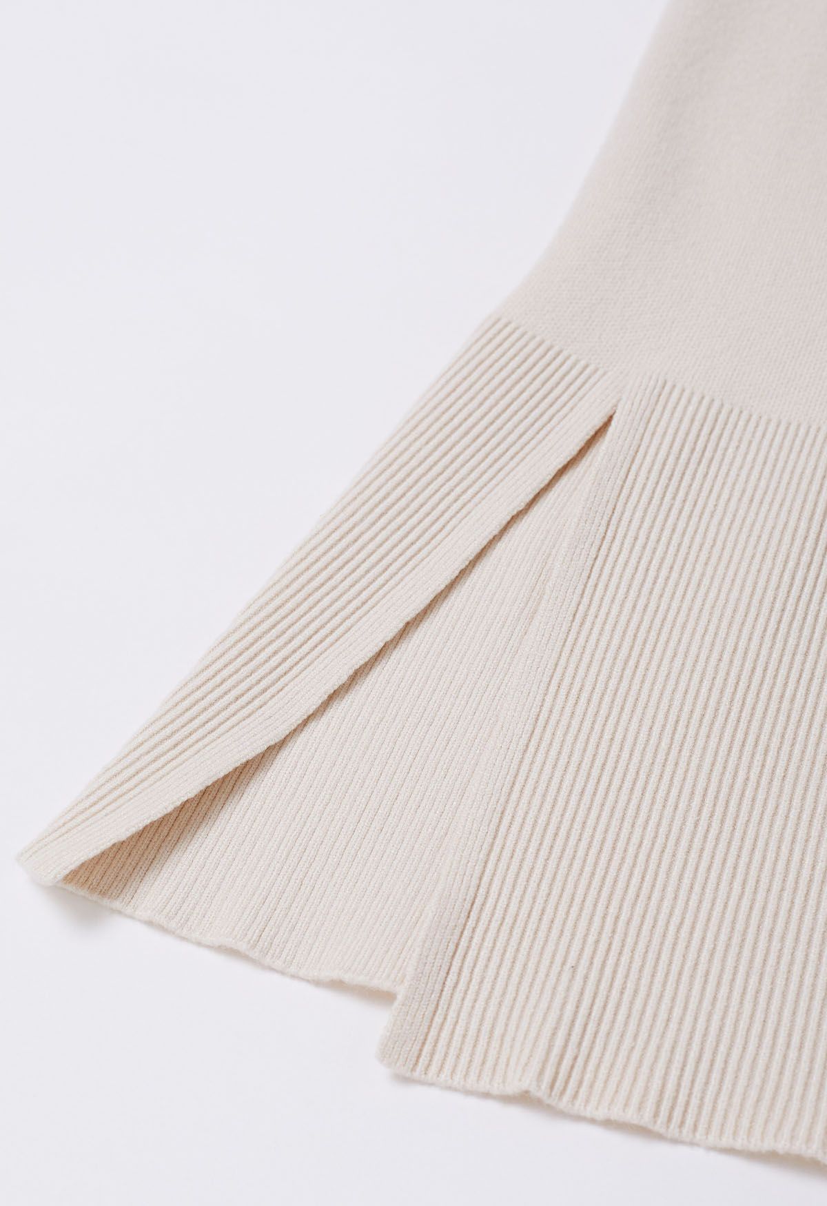 Seam Line Soft Knit Pants in Oatmeal