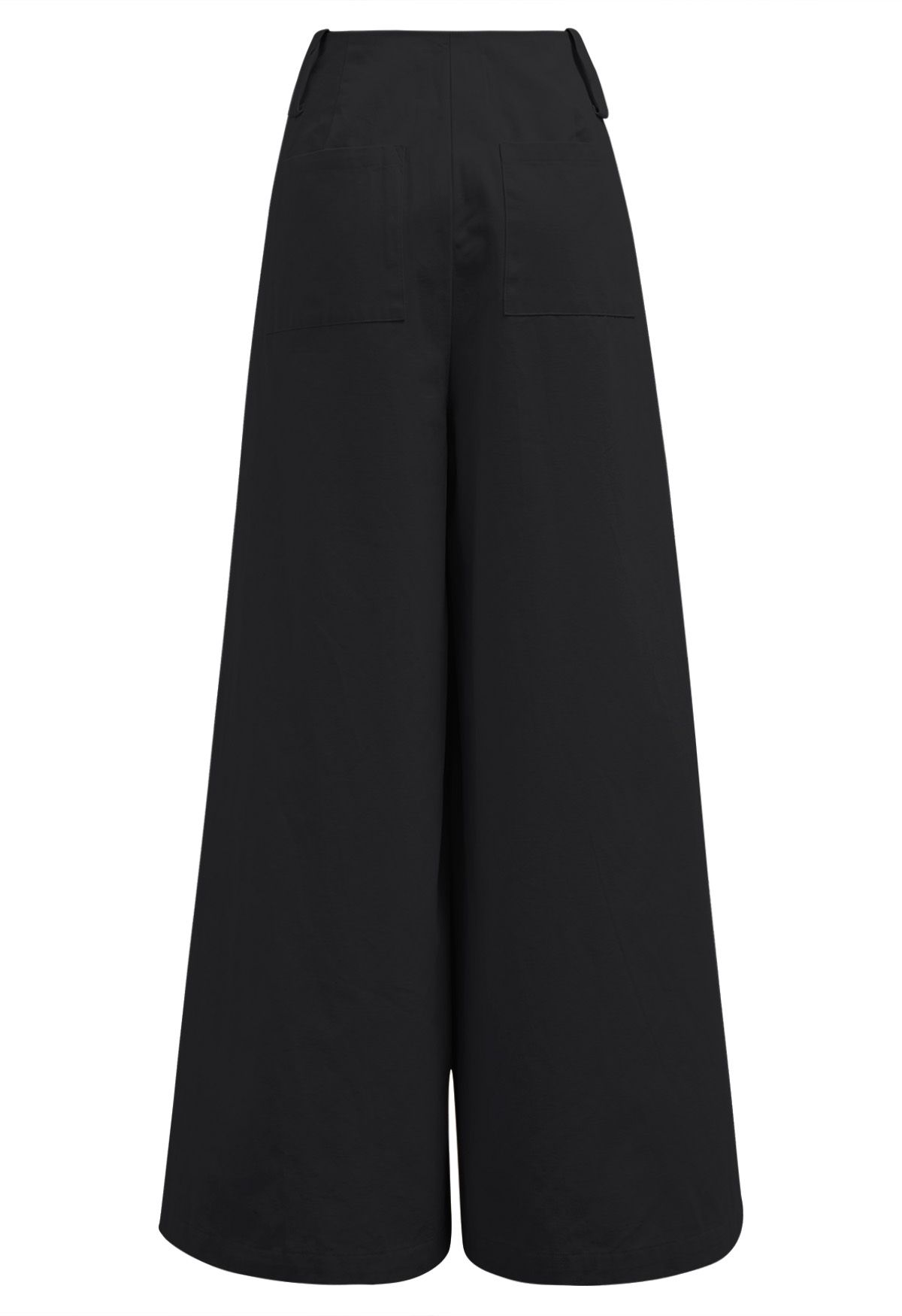 Comfortable Cotton Wide-Leg Pants in Black