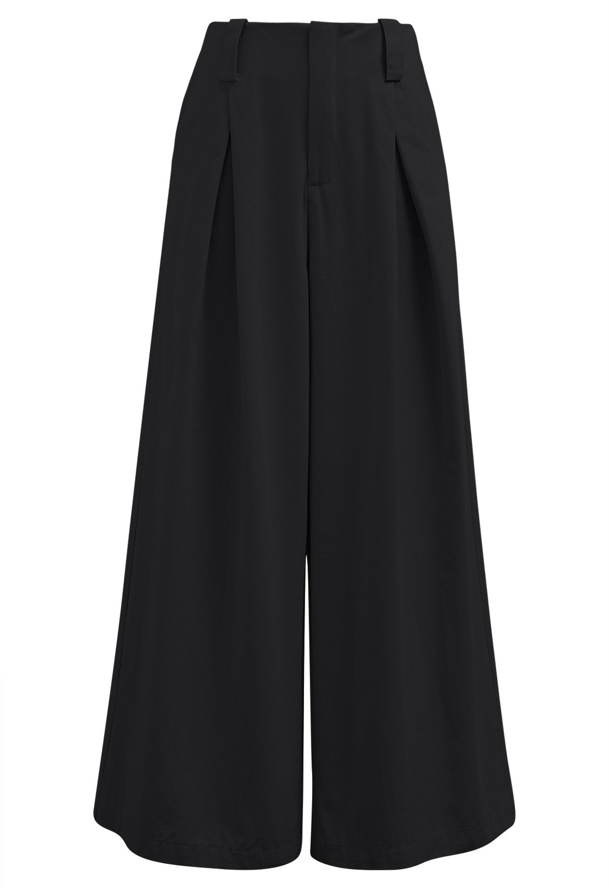 Comfortable Cotton Wide-Leg Pants in Black