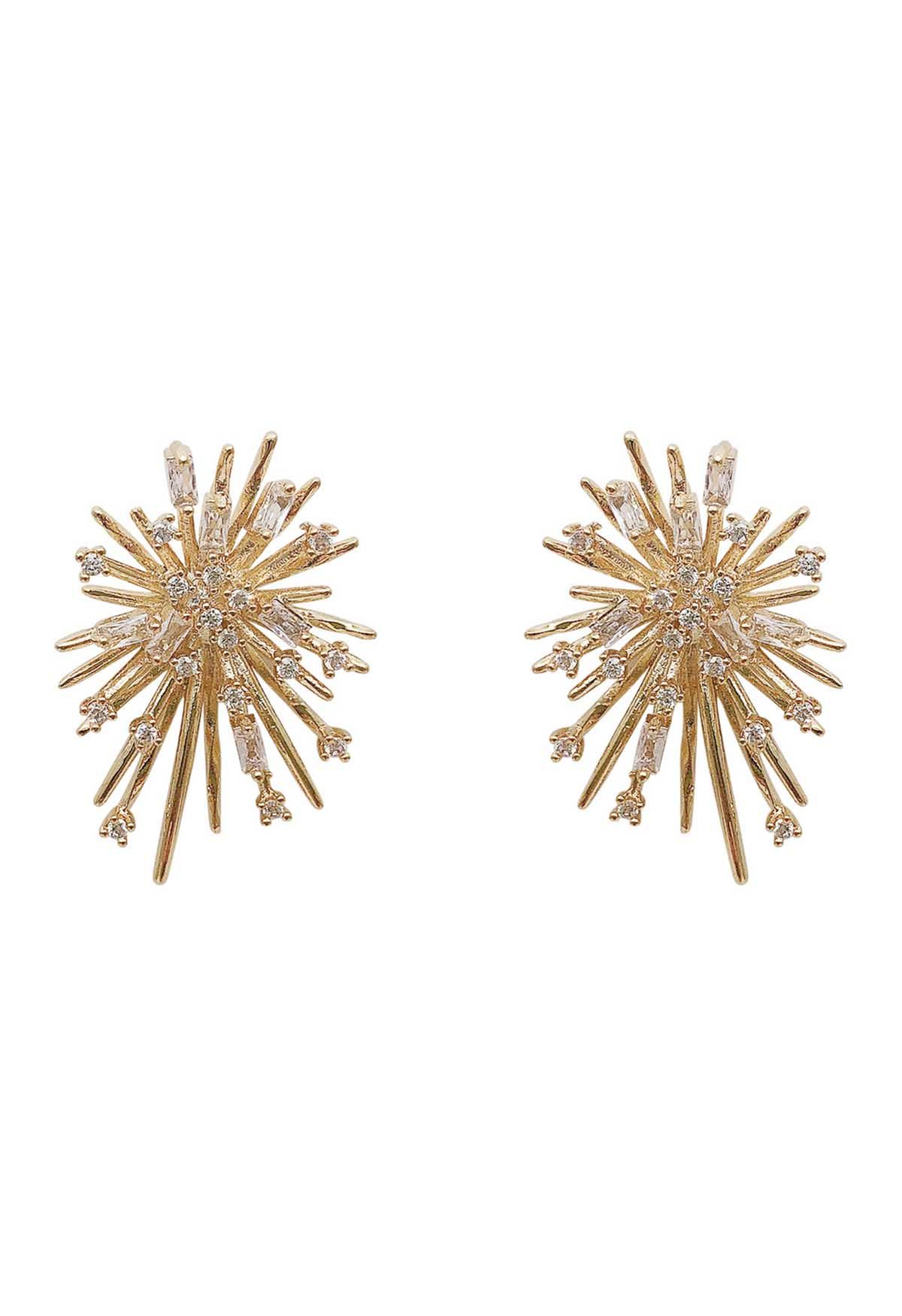 Fireworks Zircon Earrings