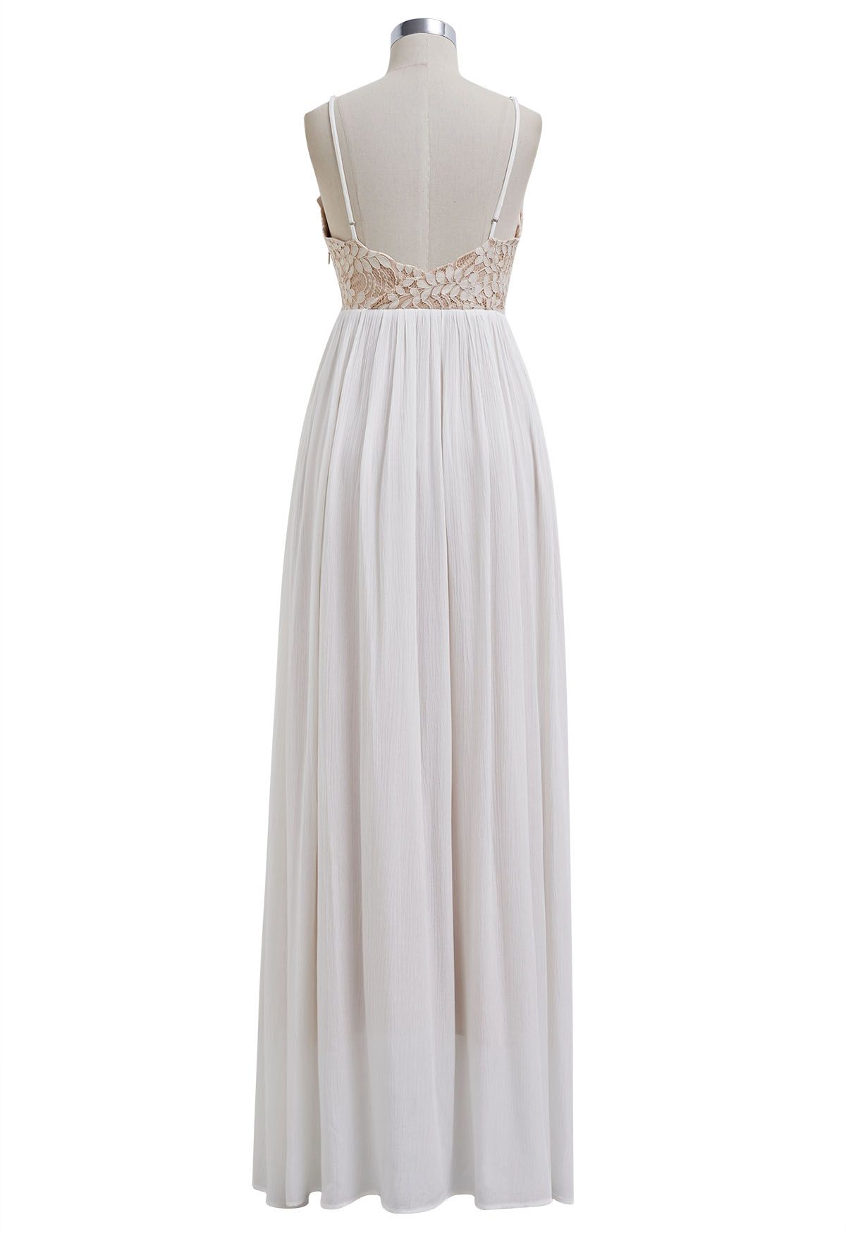 Charming Lace Spliced Maxi Cami Dress