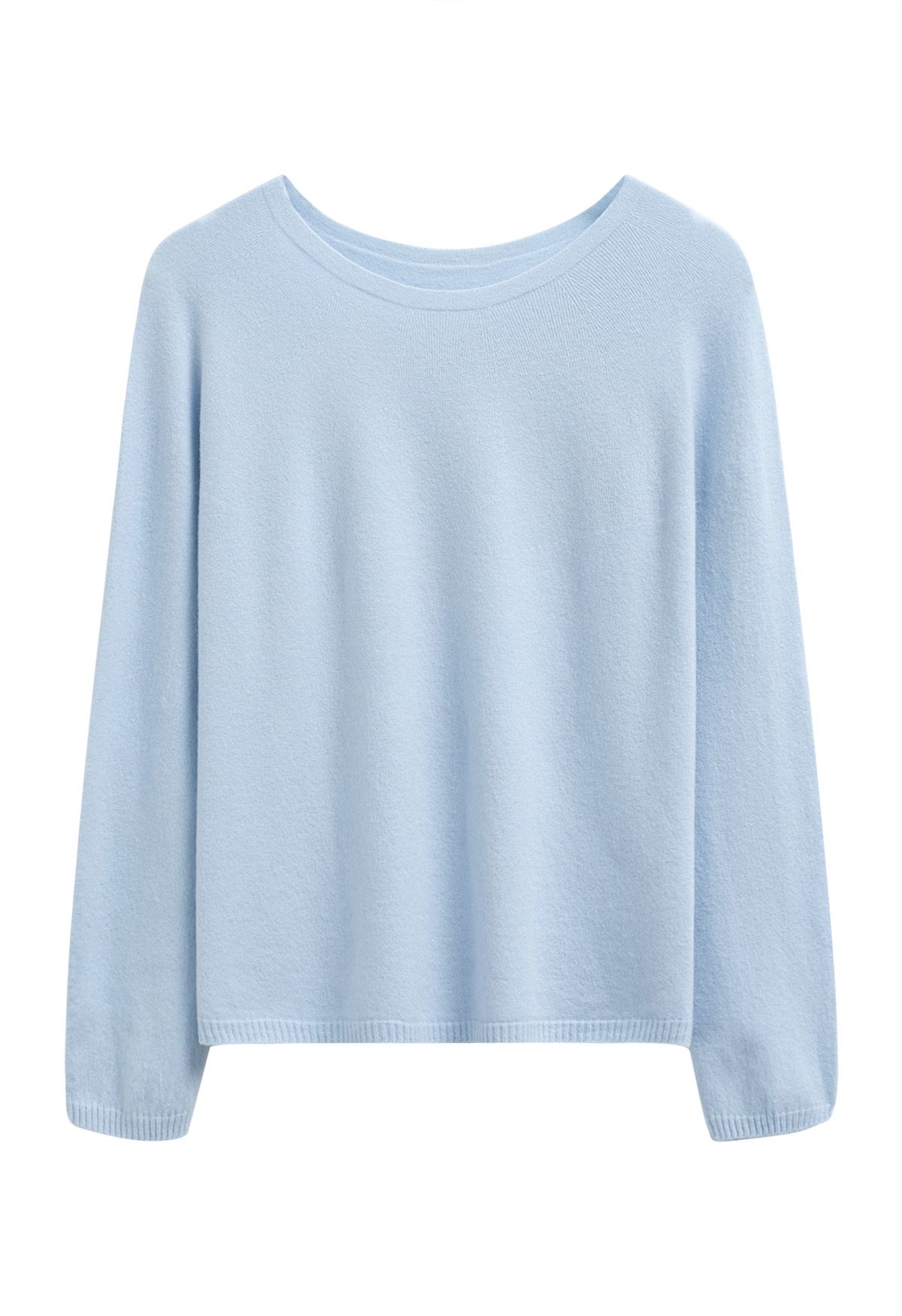 Foremost Comfort Wool-Blend Crewneck Sweater in Blue