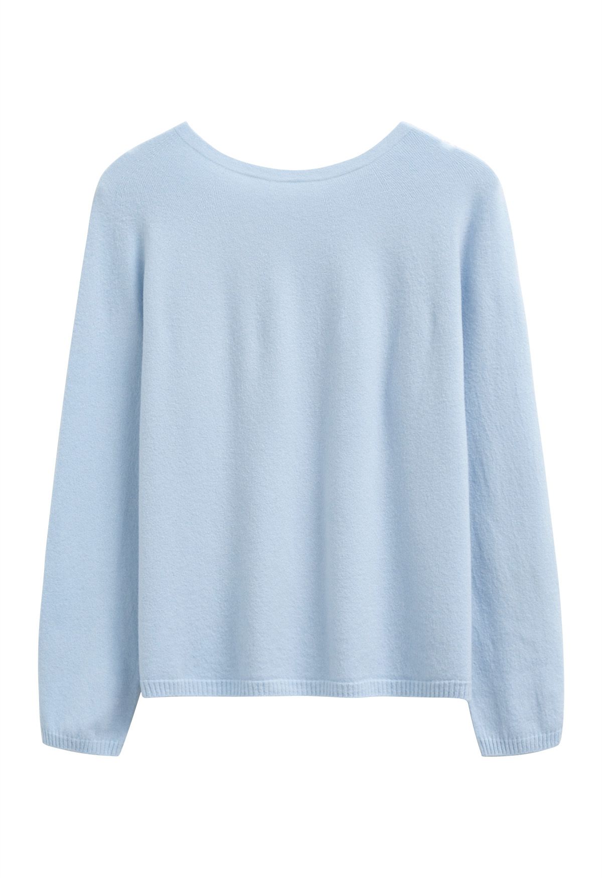 Foremost Comfort Wool-Blend Crewneck Sweater in Blue