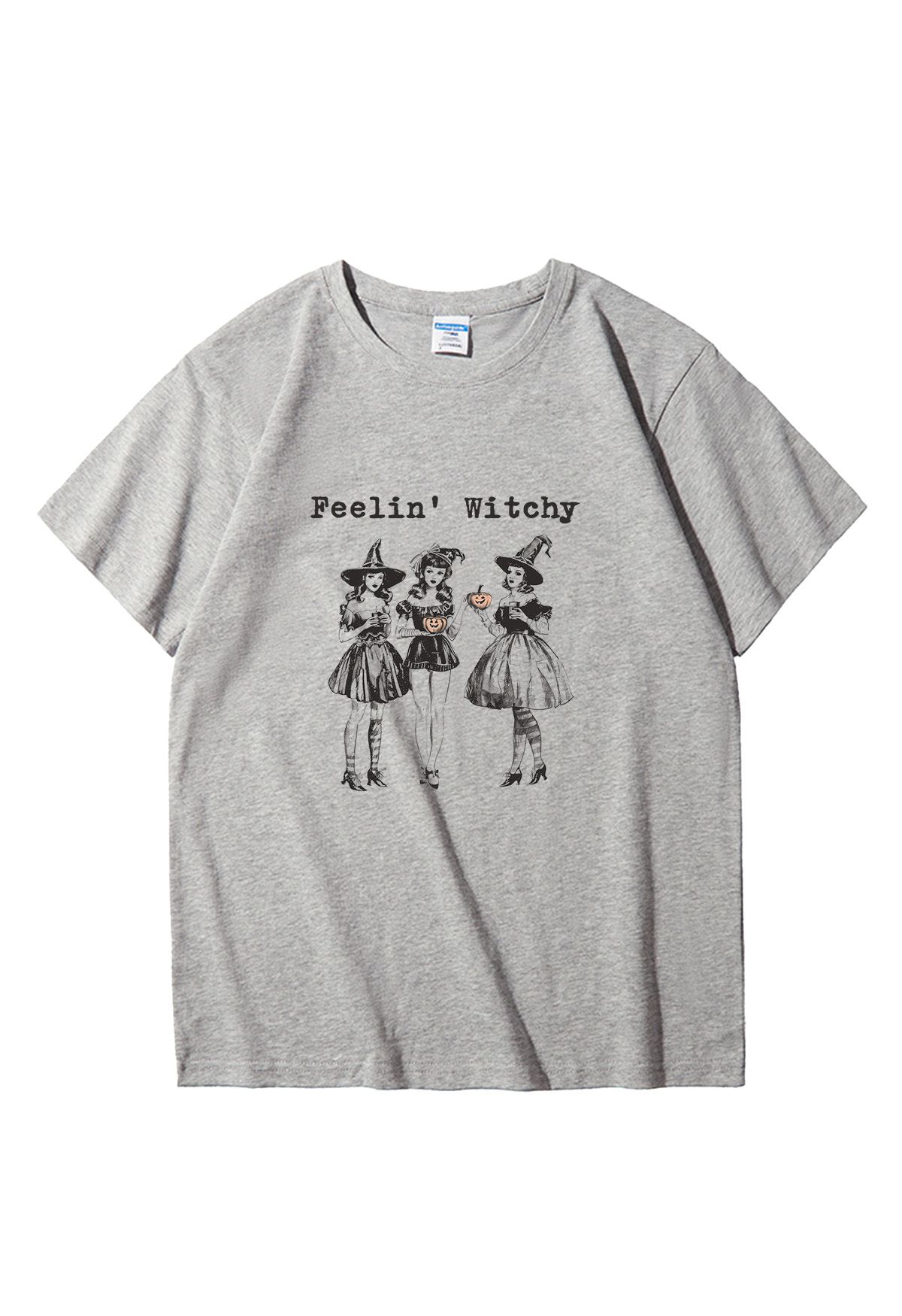 Feelin' Witchy Girly Pattern T-Shirt