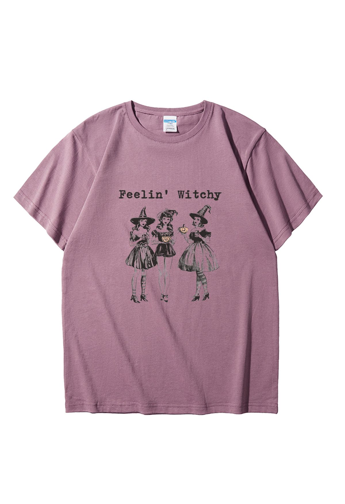 Feelin' Witchy Girly Pattern T-Shirt