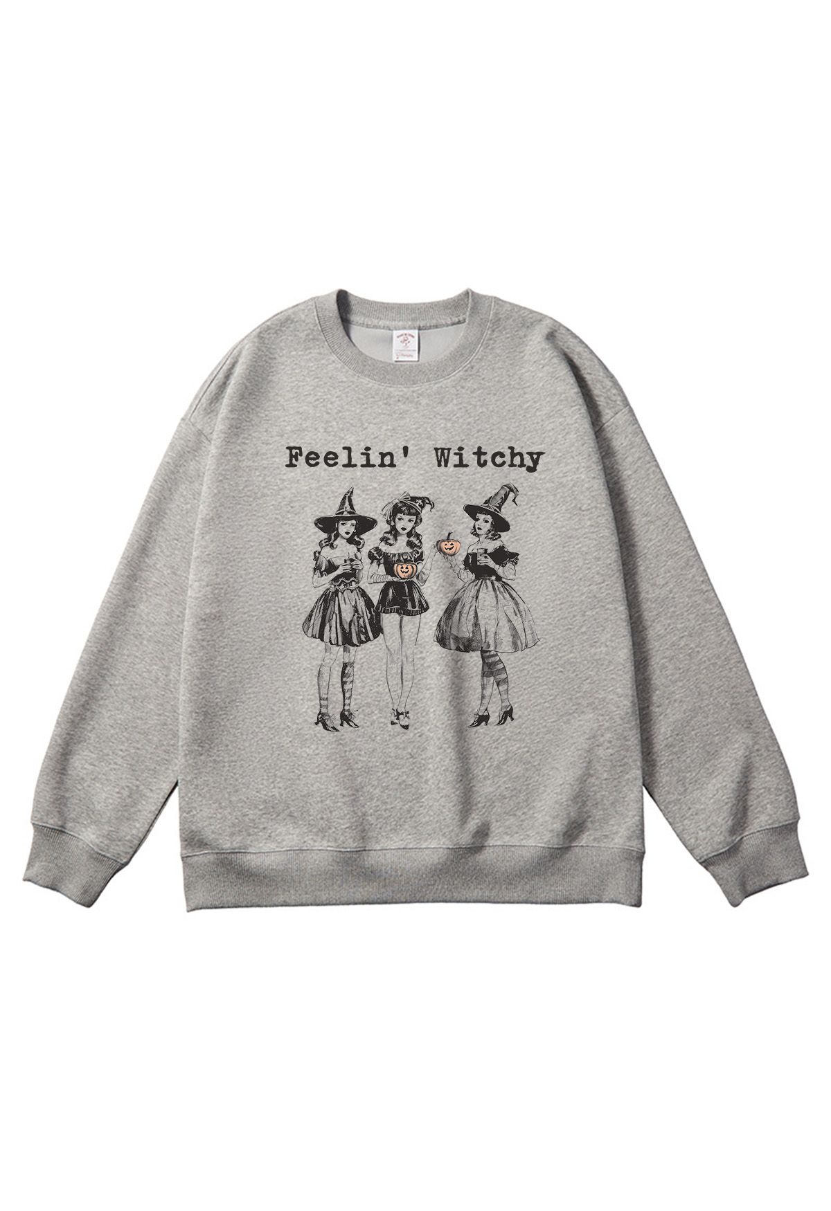 Feelin' Witchy Girly Pattern Sweatshirt