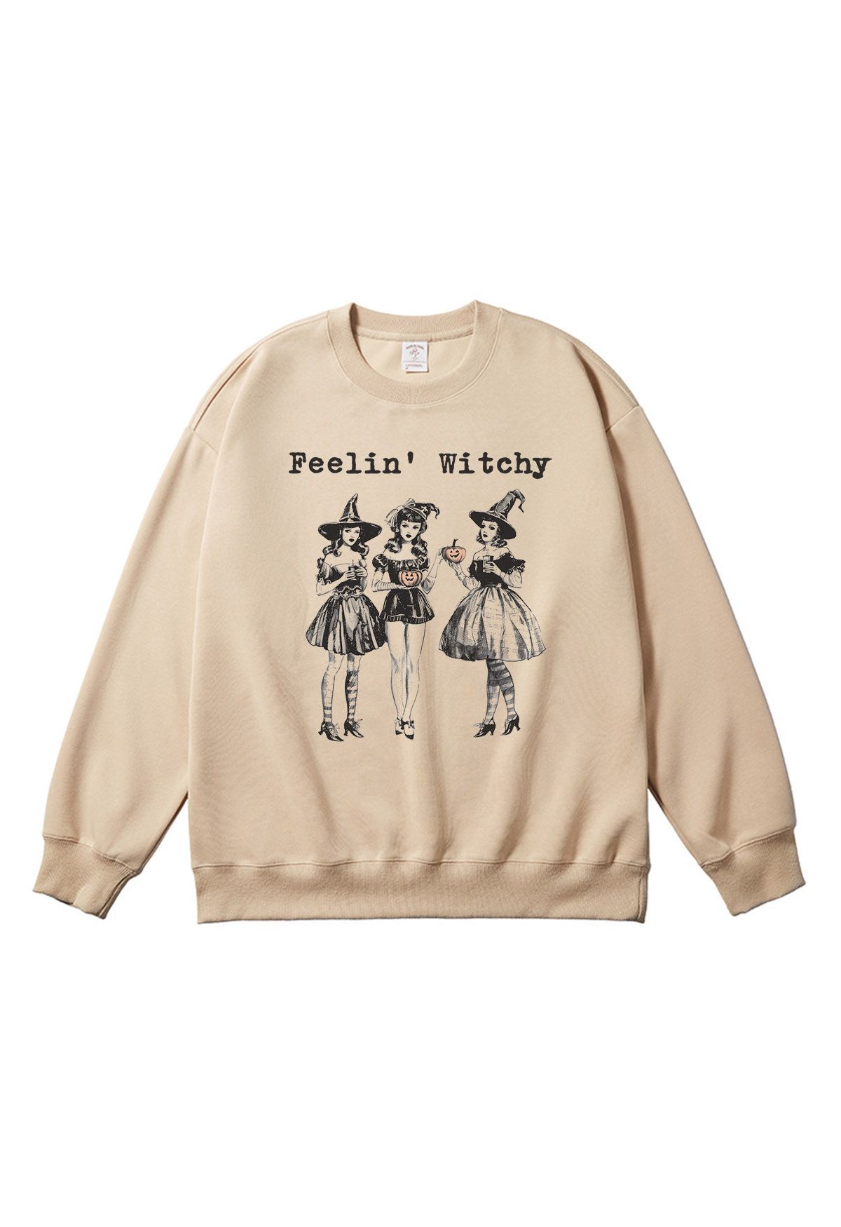 Feelin' Witchy Girly Pattern Sweatshirt