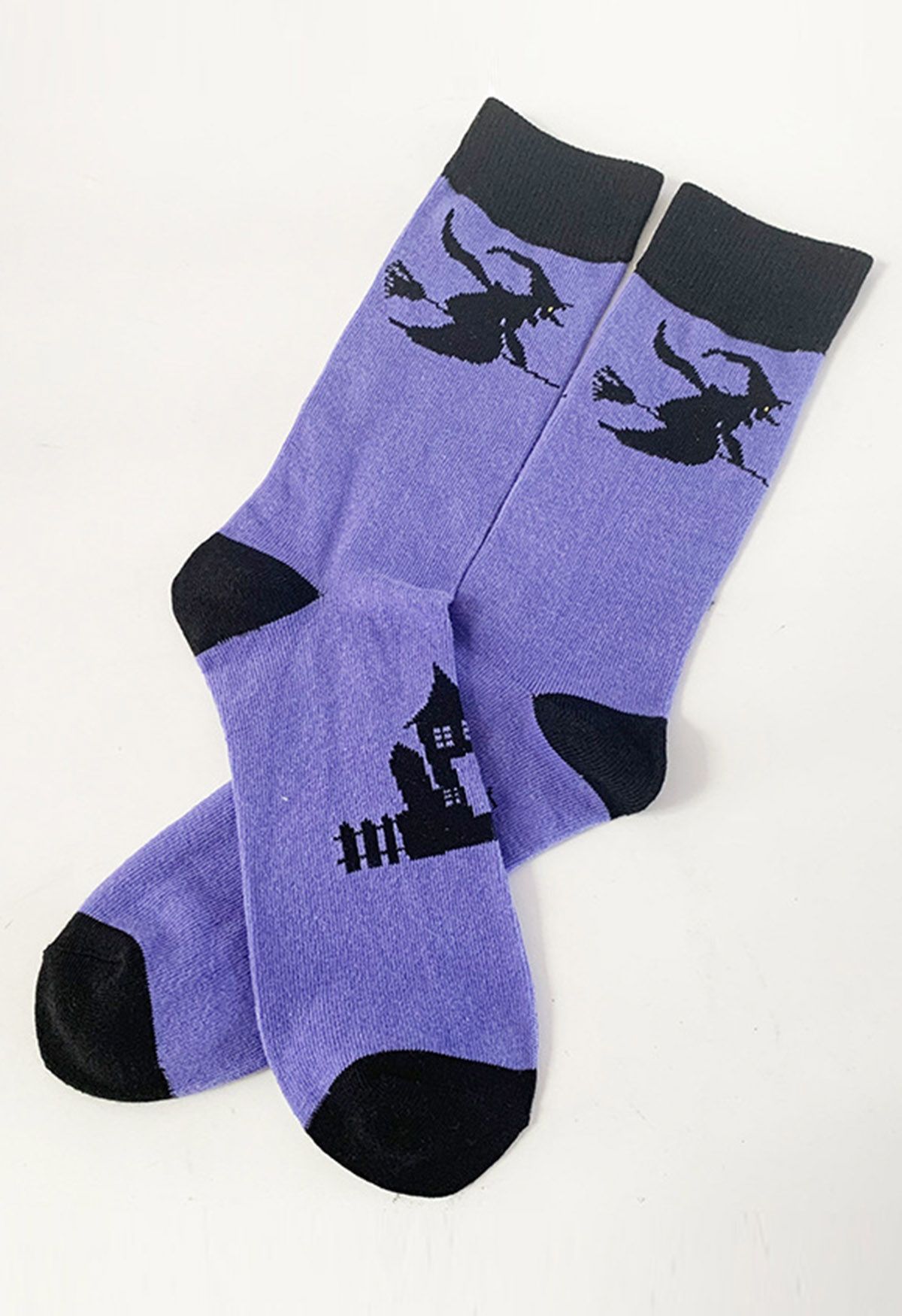 Flying Witch Crew Socks