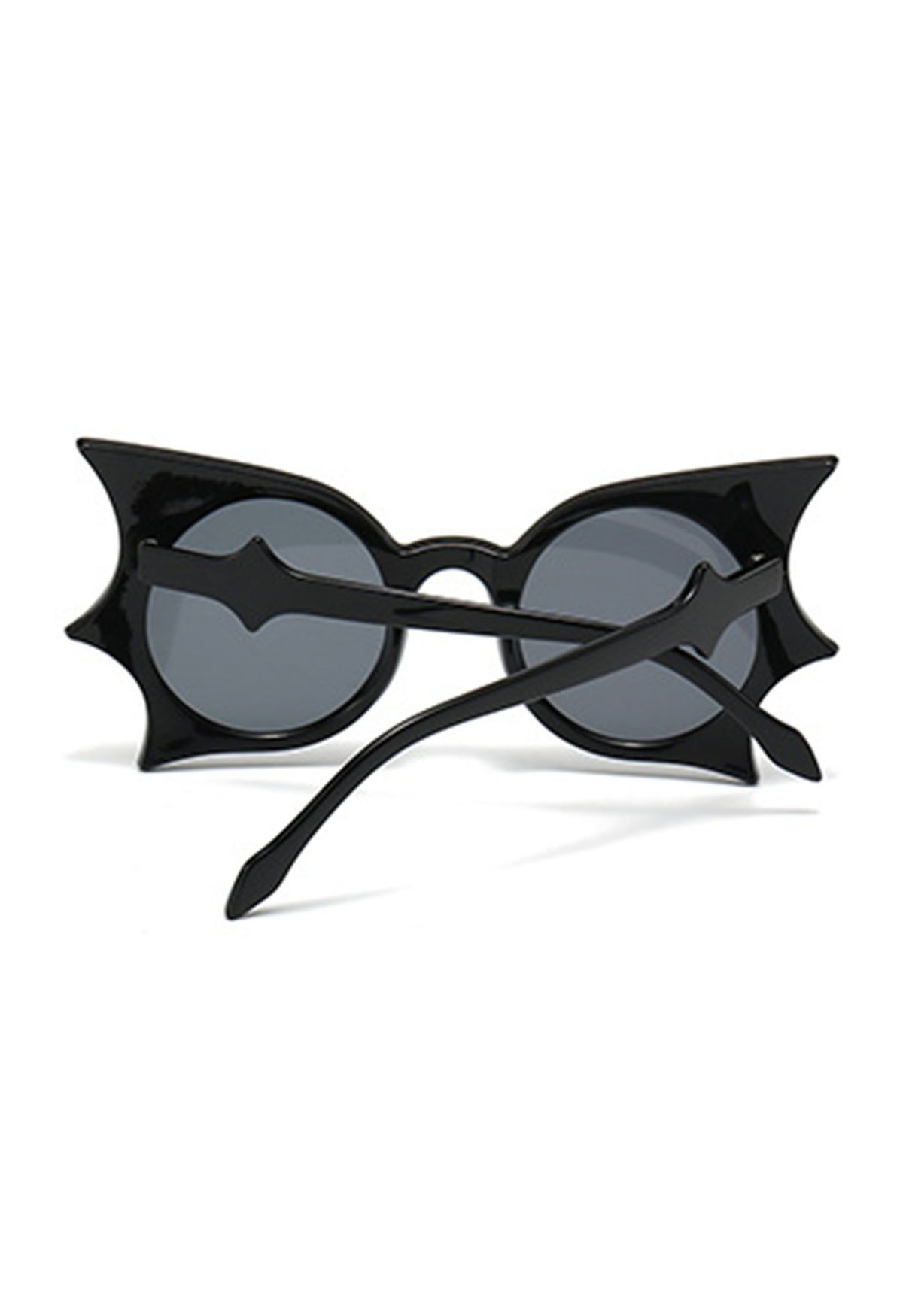 Midnight Bat Wing Sunglasses in Black