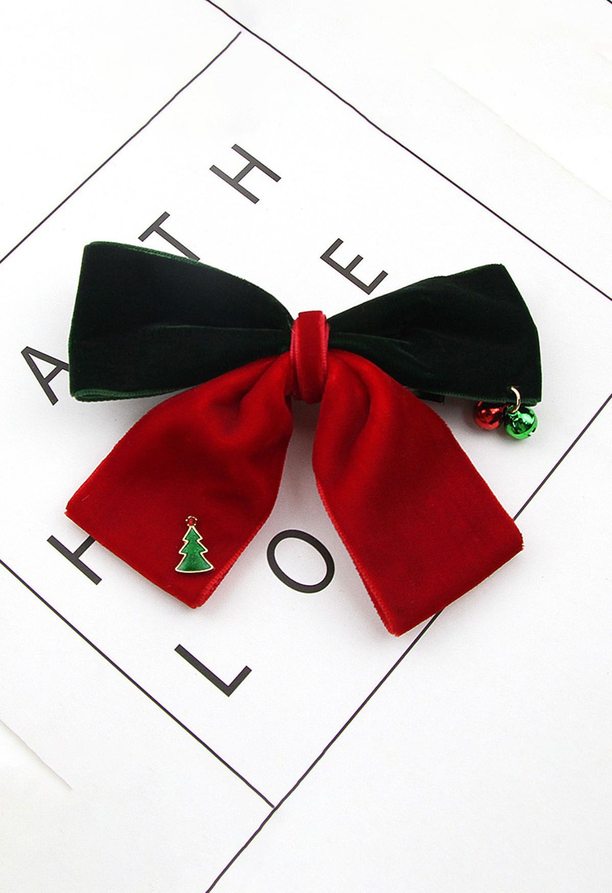 Holiday Vibes Contrast Bowknot Hair Clip