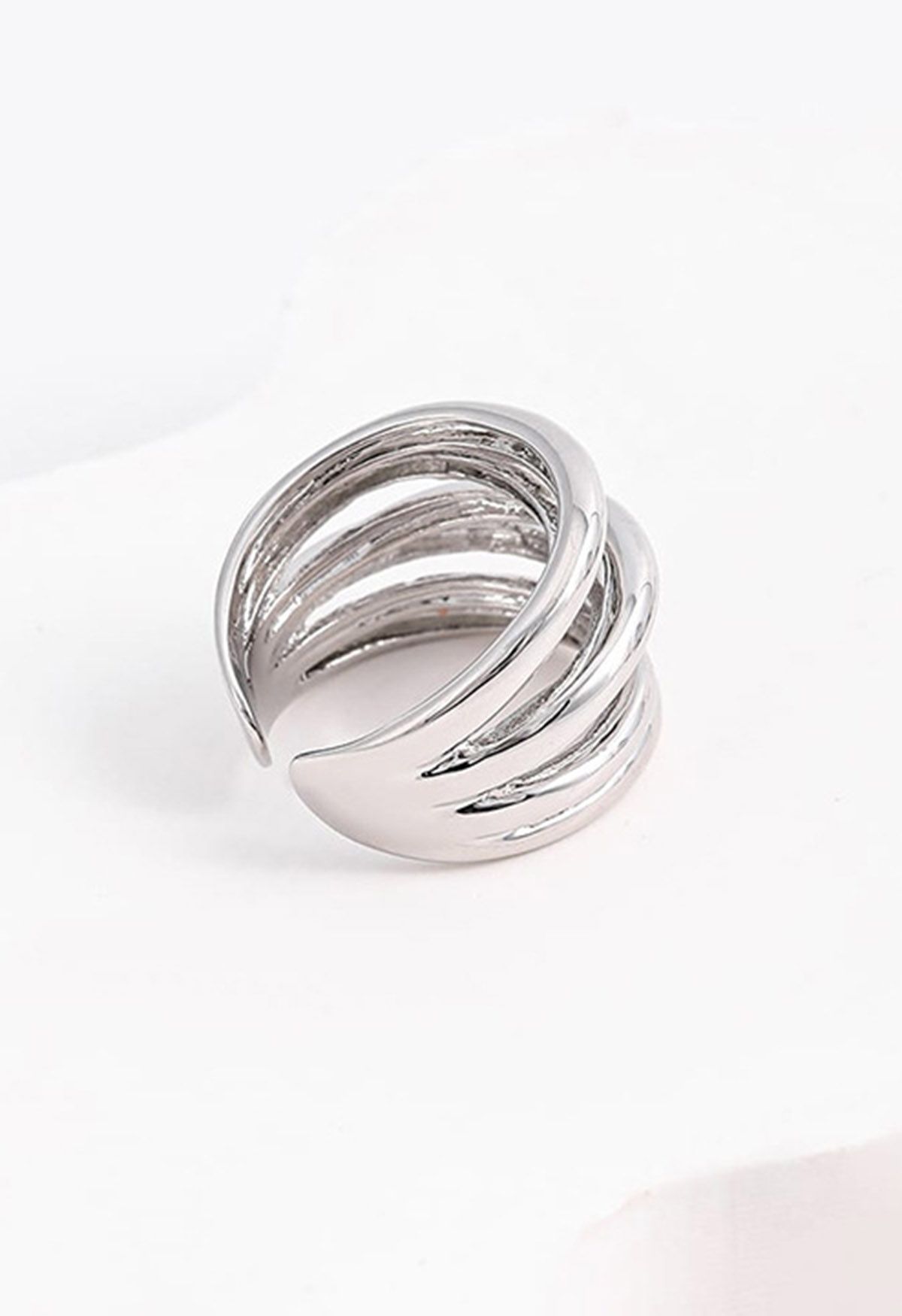 Retro Multi-Layered Open Ring