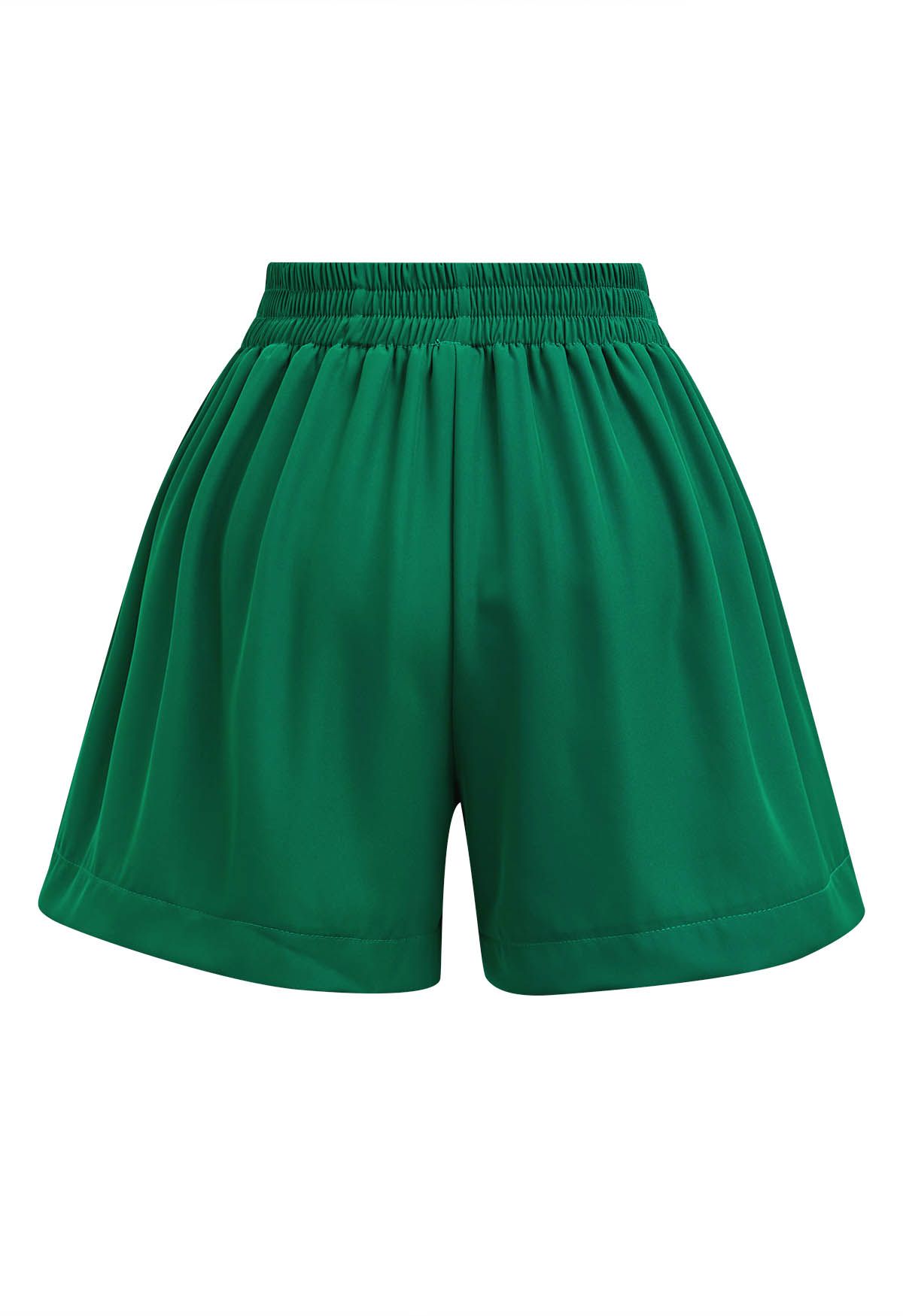 Chill Vibes Side Pockets Shorts in Green