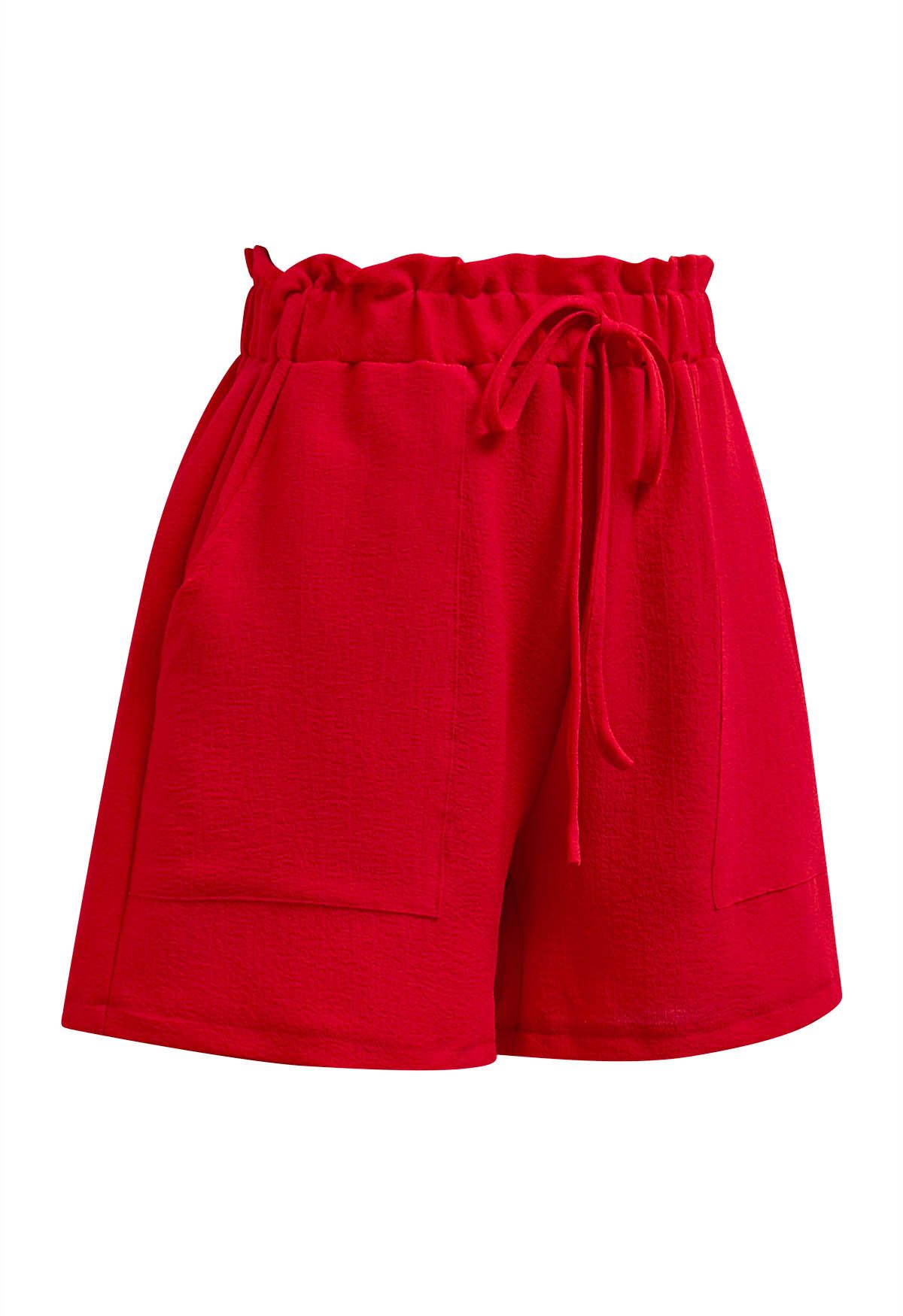 Paperbag Waist Tie-String Shorts