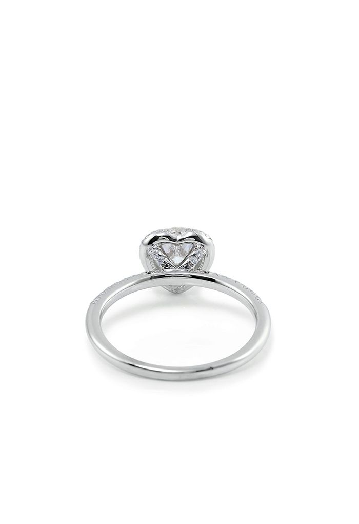 Heart Shape Moissanite Diamond Ring