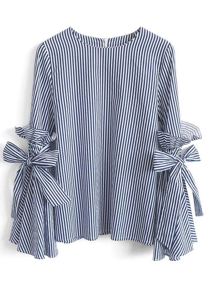 Stripes Charisma Top with Bell Sleeves