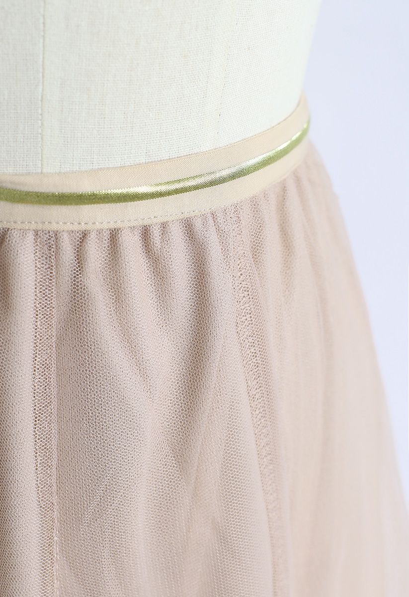 My Secret Garden Tulle Maxi Skirt in Cream