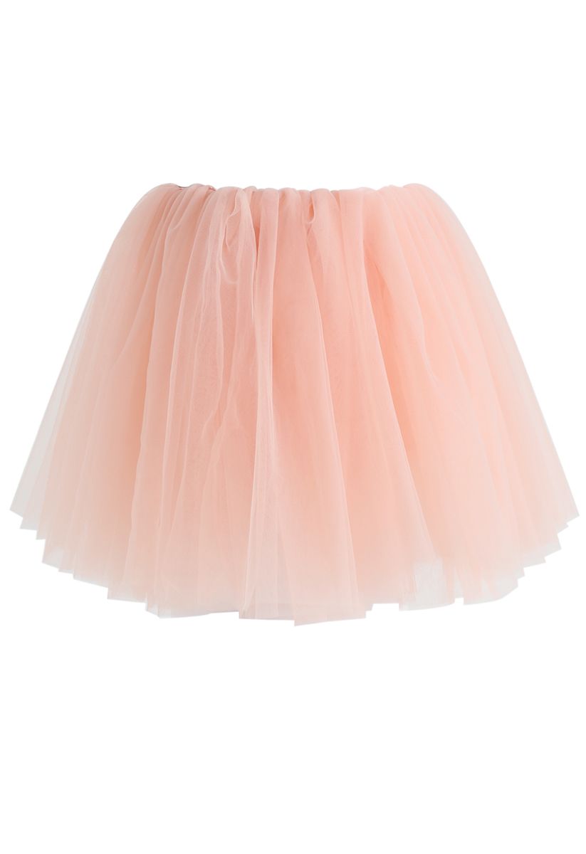 Amore Mesh Tulle Skirt in Pink For Kids - Retro, Indie and Unique Fashion