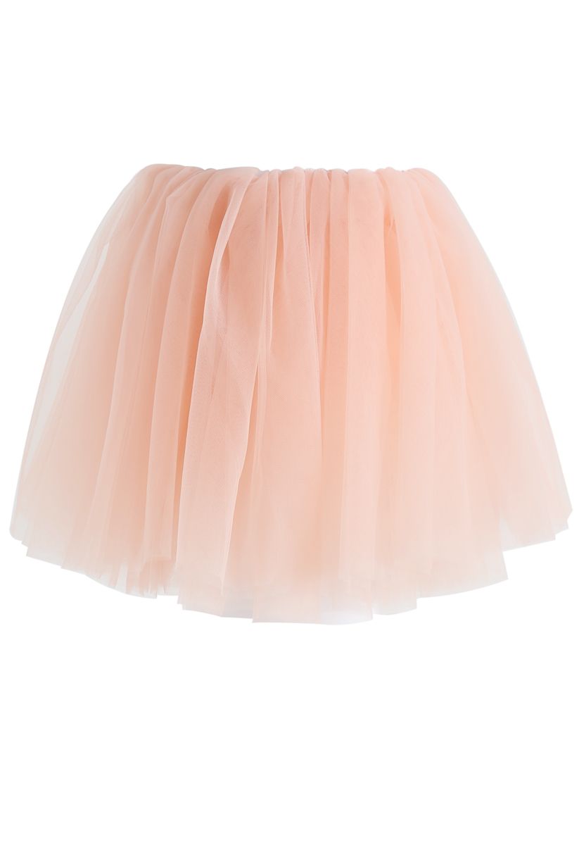 Amore Mesh Tulle Skirt in Pink For Kids - Retro, Indie and Unique Fashion
