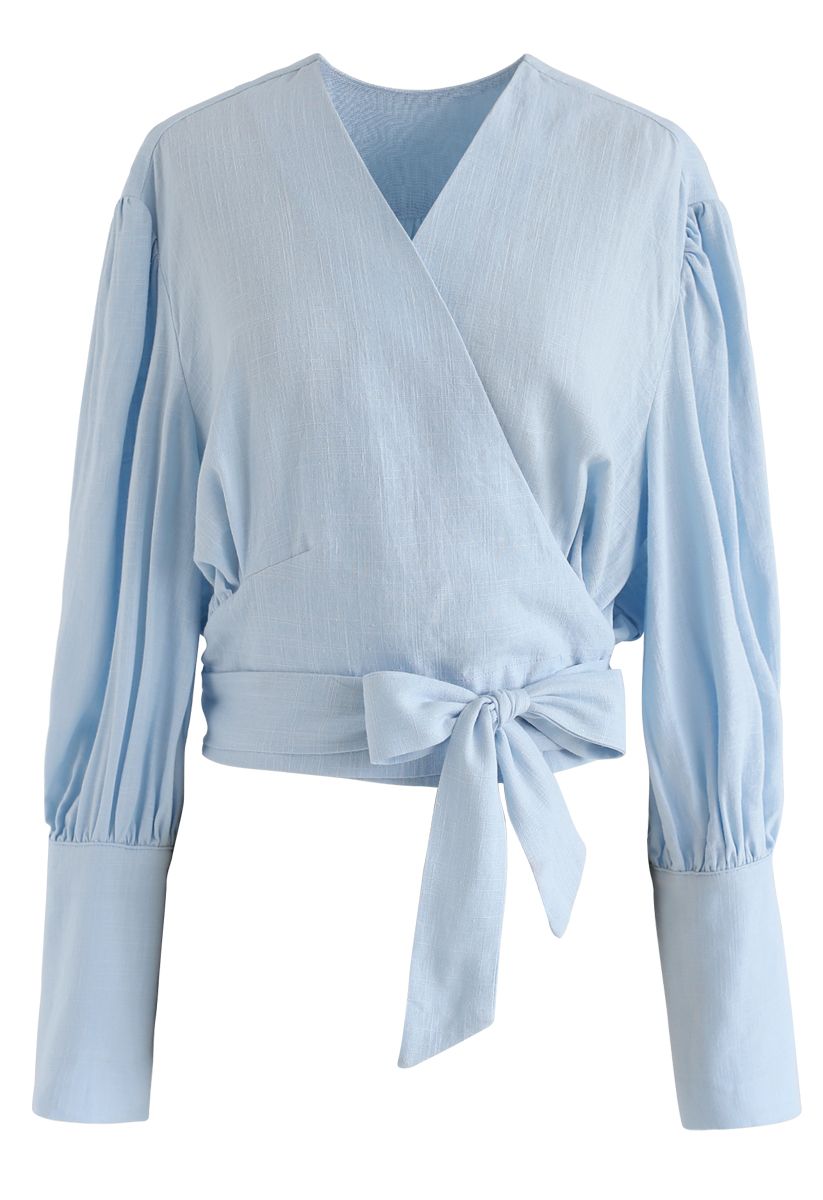 Eternal Classical Wrapped Top in Blue