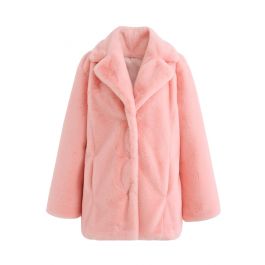 Pink Marshmallow Faux Fur Coat - Retro, Indie and Unique Fashion