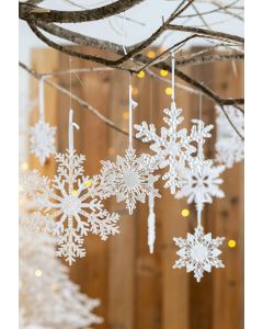 Crystal Snowflake Christmas Ornament
