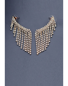 Butterfly Wing Tassel Dangle Earrings