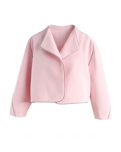 Somebody To Love Cropped Jacket in Pink 