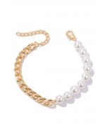 Chain and Pearl Bracelet